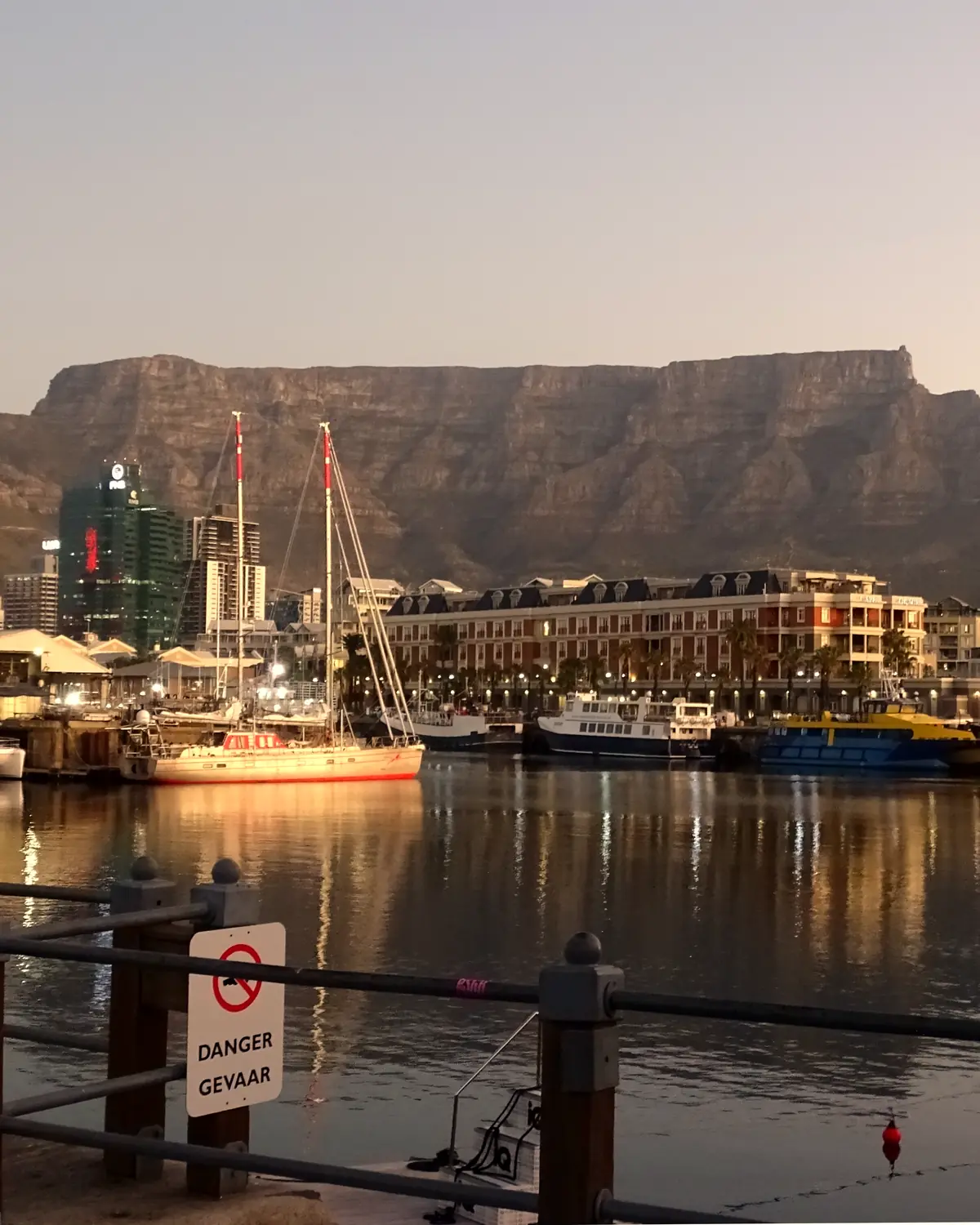 Table Mountain from the V and A Waterfront, Cape Town