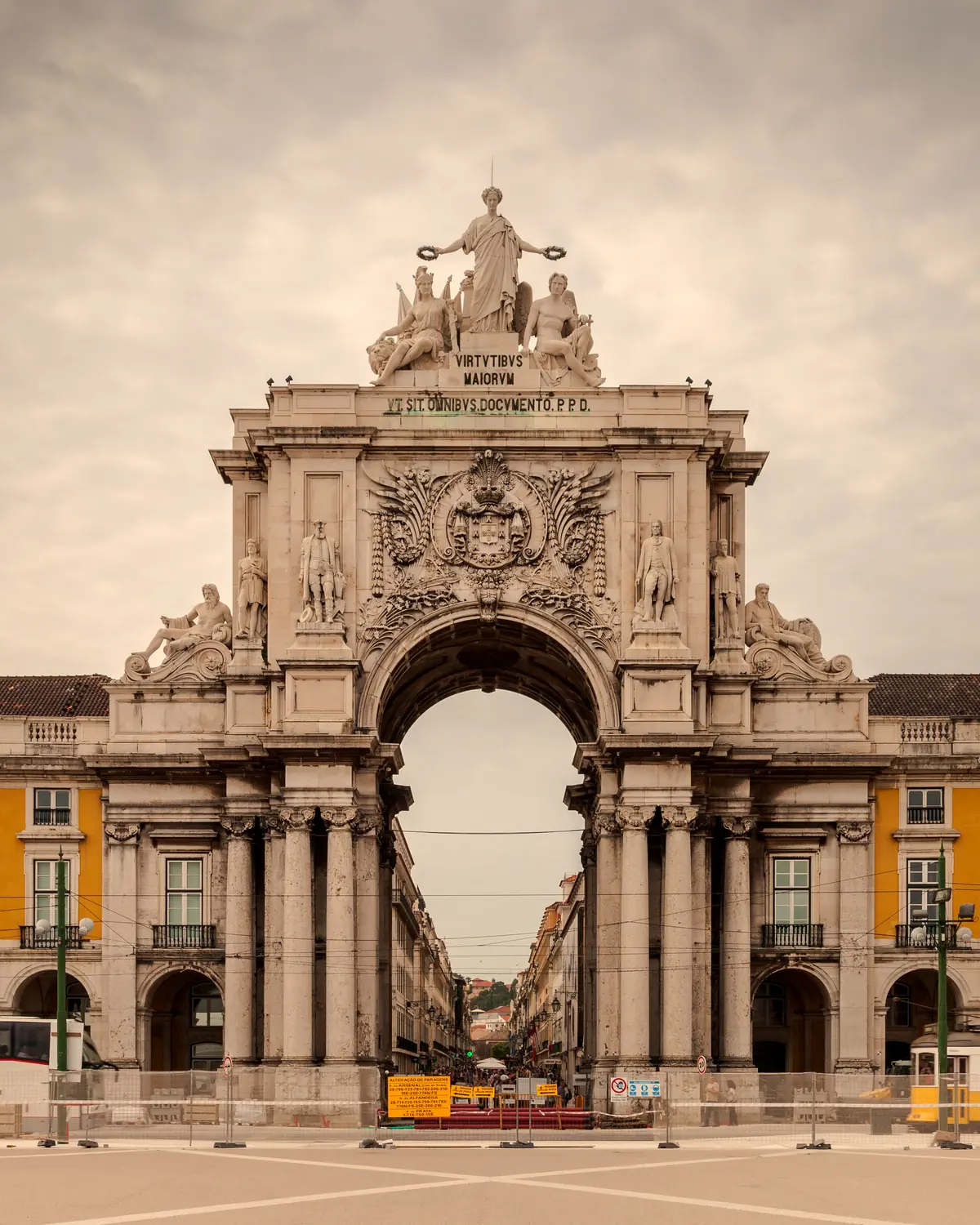 Triumph Arch in Rua Augusta, Lisbon, Portugal