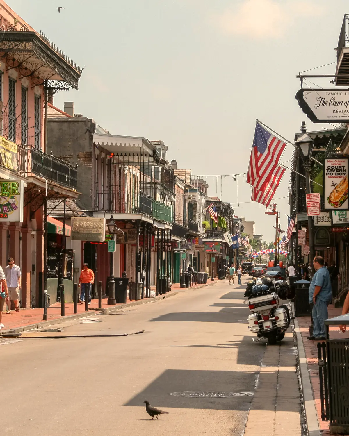 Bourbon St, French Quarter, New Orleans, USA
