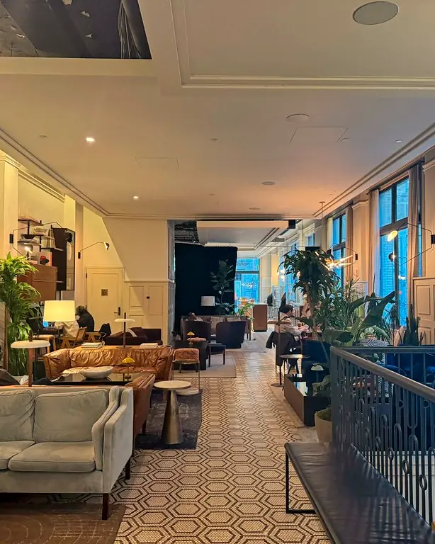 The lobby at Walker Hotel Tribeca, New York